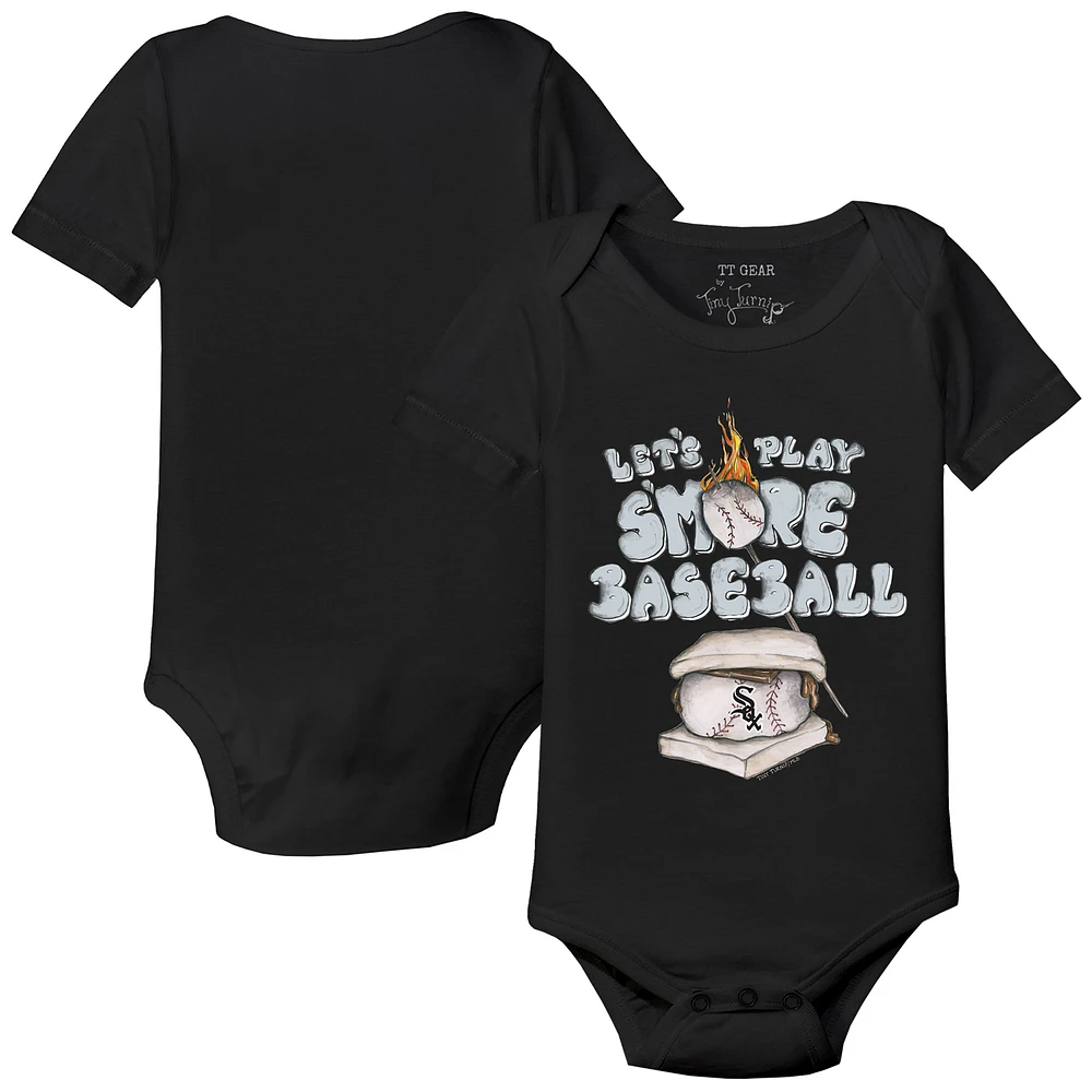 Infant Tiny Turnip Black Chicago White Sox Smores Bodysuit