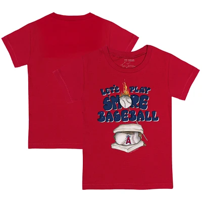 Infant Tiny Turnip Red Los Angeles Angels Smores T-Shirt