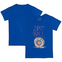 Infant Tiny Turnip Royal Chicago Cubs Spit Ball T-Shirt