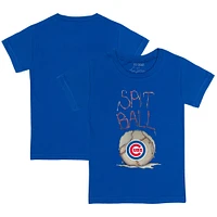 Infant Tiny Turnip Royal Chicago Cubs Spit Ball T-Shirt
