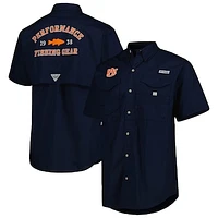 Men's Columbia Navy Auburn Tigers Bonehead Button-Up Shirt