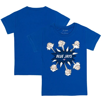 Toddler Tiny Turnip Royal Toronto Blue Jays Baseball Pow T-Shirt