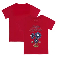 Toddler Tiny Turnip Red St. Louis Cardinals Blooming Baseballs T-Shirt
