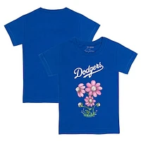 Toddler Tiny Turnip Royal Los Angeles Dodgers Blooming Baseballs T-Shirt