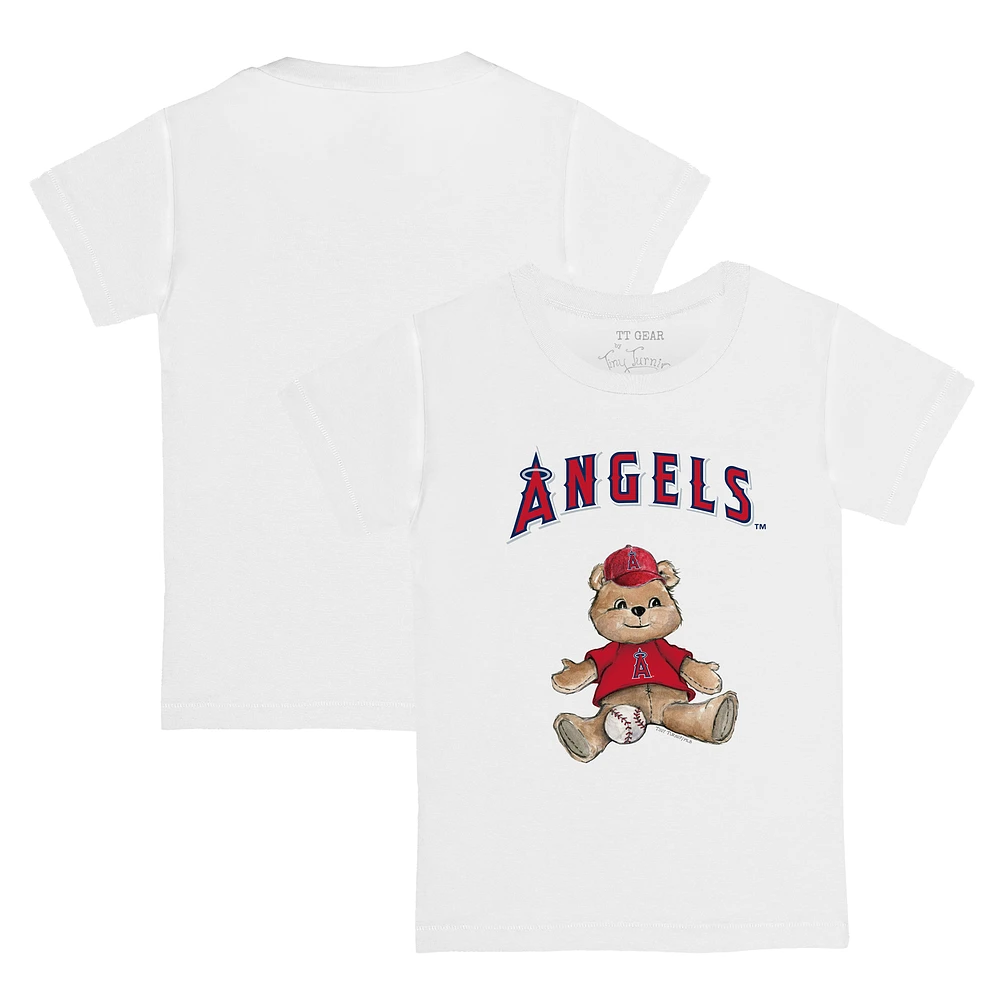 Toddler Tiny Turnip Los Angeles Angels Teddy Boy T-Shirt