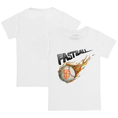 Toddler Tiny Turnip White San Francisco Giants Fastball T-Shirt