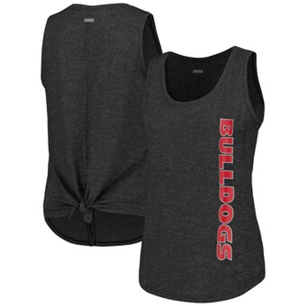 Women's Columbia  Black Georgia Bulldogs Cades Cape Omni-Wick Tri-Blend Tank Top