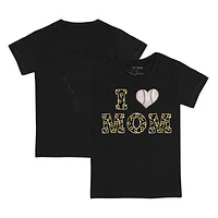 Toddler Tiny Turnip Black Pittsburgh Pirates I Love Mom T-Shirt