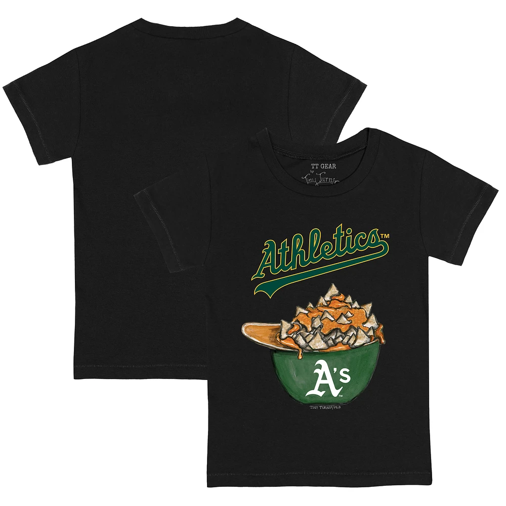 Toddler Tiny Turnip Black Athletics Nacho Helmet T-Shirt
