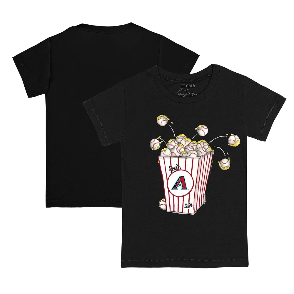 Toddler Tiny Turnip Black Arizona Diamondbacks Popcorn T-Shirt