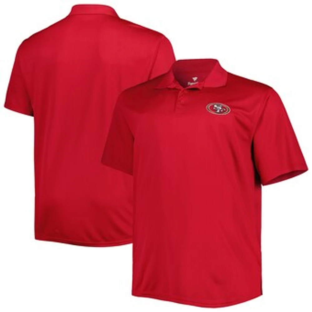 Men's Scarlet San Francisco 49ers Big & Tall Birdseye Polo