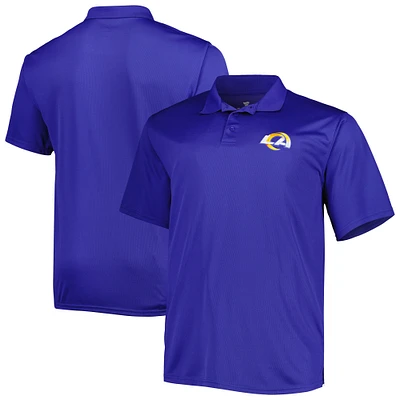 Men's Royal Los Angeles Rams Big & Tall Birdseye Polo