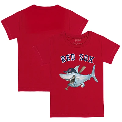 Toddler Tiny Turnip Red Boston Sox Shark T-Shirt