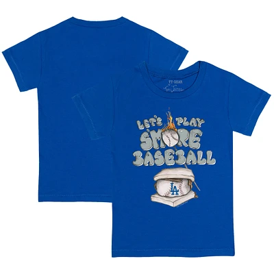 Toddler Tiny Turnip Royal Los Angeles Dodgers Smores T-Shirt