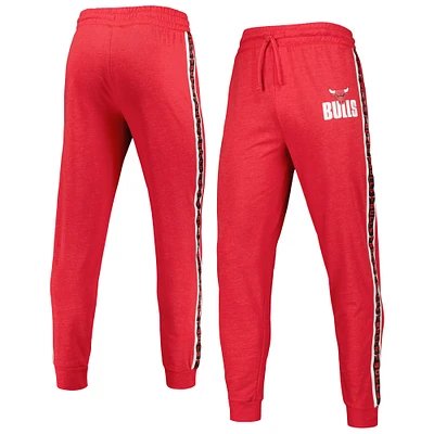 Men's Concepts Sport Red Chicago Bulls Team Stripe Jogger Pants