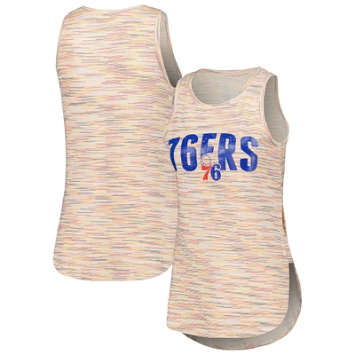 Women's Concepts Sport White Philadelphia 76ers Sunray Tank Top