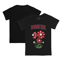 Youth Tiny Turnip Black Arizona Diamondbacks Blooming Baseballs T-Shirt