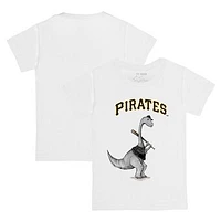 Youth Tiny Turnip White Pittsburgh Pirates Bronto Logo T-Shirt