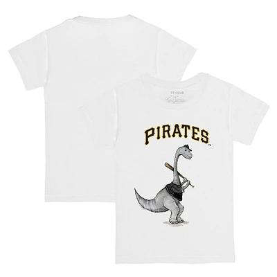 Youth Tiny Turnip White Pittsburgh Pirates Bronto Logo T-Shirt