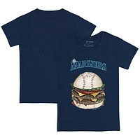Youth Tiny Turnip Navy Seattle Mariners Burger T-Shirt