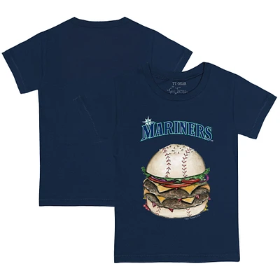 Youth Tiny Turnip Navy Seattle Mariners Burger T-Shirt