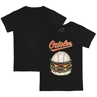 Youth Tiny Turnip Black Baltimore Orioles Burger T-Shirt