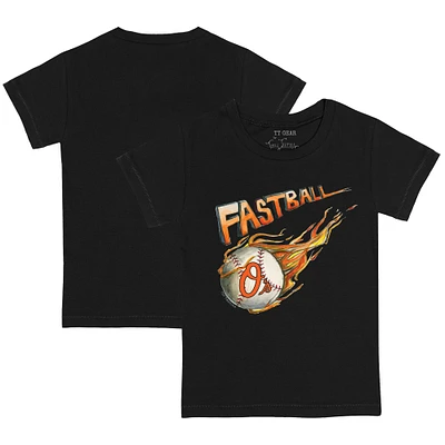 Youth Tiny Turnip Black Baltimore Orioles Fastball T-Shirt