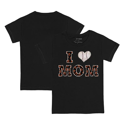 Youth Tiny Turnip Black Baltimore Orioles I Love Mom T-Shirt