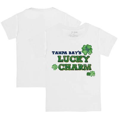 Youth Tiny Turnip White Tampa Bay Rays Lucky Charm T-Shirt