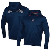 Men's Under Armour Navy Jackson State Tigers 2023 Sideline Steiner Pullover Hoodie