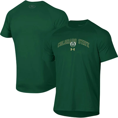 Men's Under Armour Green Colorado State Rams 2023 Sideline Performance Raglan T-Shirt