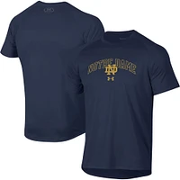 Men's Under Armour Navy Notre Dame Fighting Irish 2023 Sideline Performance Raglan T-Shirt