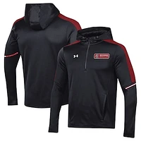 Men's Under Armour Black South Carolina Gamecocks 2023 Sideline Quarter-Zip Hoodie