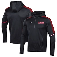 Men's Under Armour Black South Carolina Gamecocks 2023 Sideline Quarter-Zip Hoodie