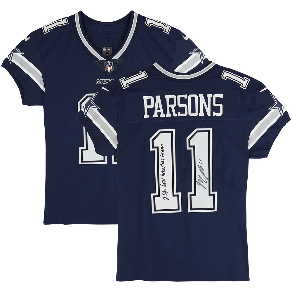 Micah Parsons Dallas Cowboys Autographed Nike Jersey with Inscriptions