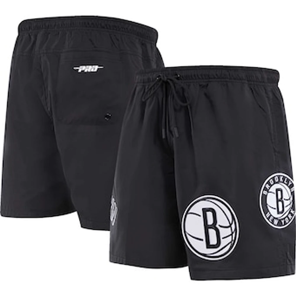 Men's Pro Standard Black Brooklyn Nets Classics Woven Shorts