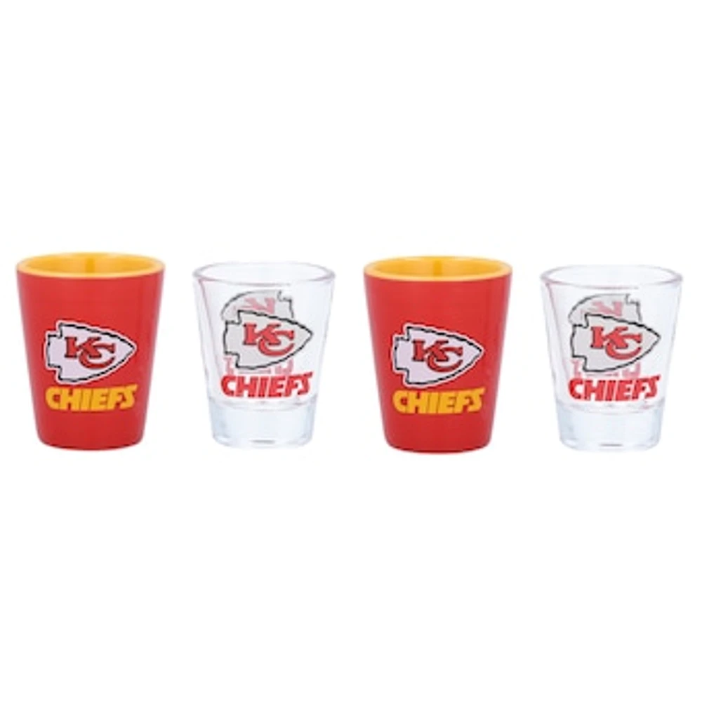 Kansas City Chiefs Four-Pack Shot Glass Set