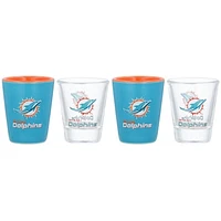 Miami Dolphins Four-Pack Shot Glass Set