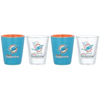 Miami Dolphins Four-Pack Shot Glass Set