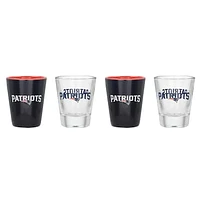 New England Patriots Four-Pack Shot Glass Set