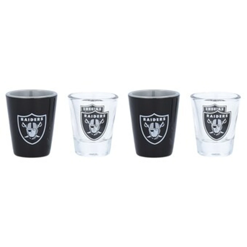 Las Vegas Raiders Four-Pack Shot Glass Set