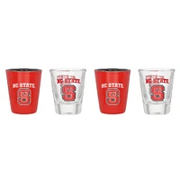 NC State Wolfpack Four-Pack Shot Glass Set