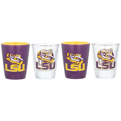 LSU Tigers Four-Pack Shot Glass Set