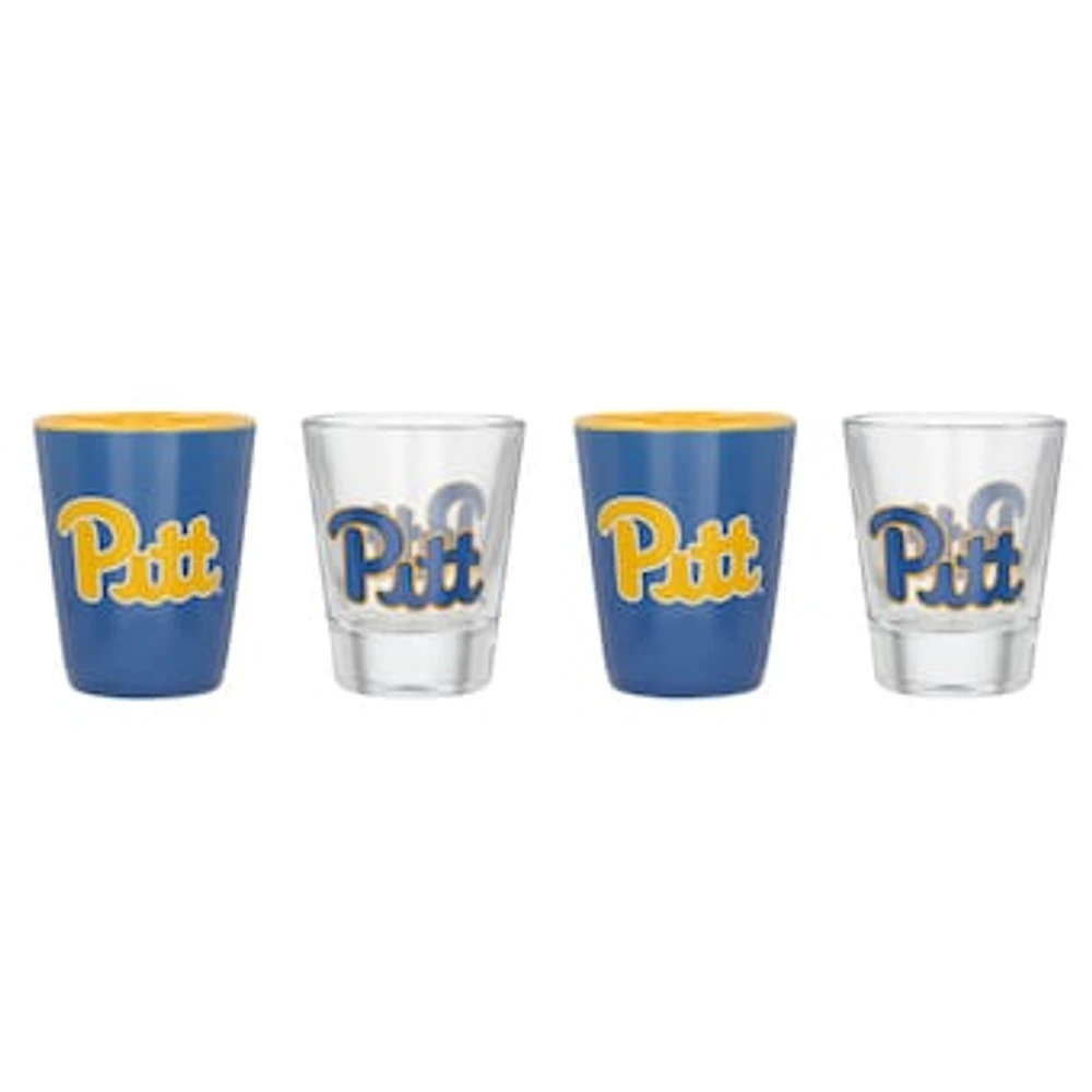 Pitt Panthers Four-Pack Shot Glass Set