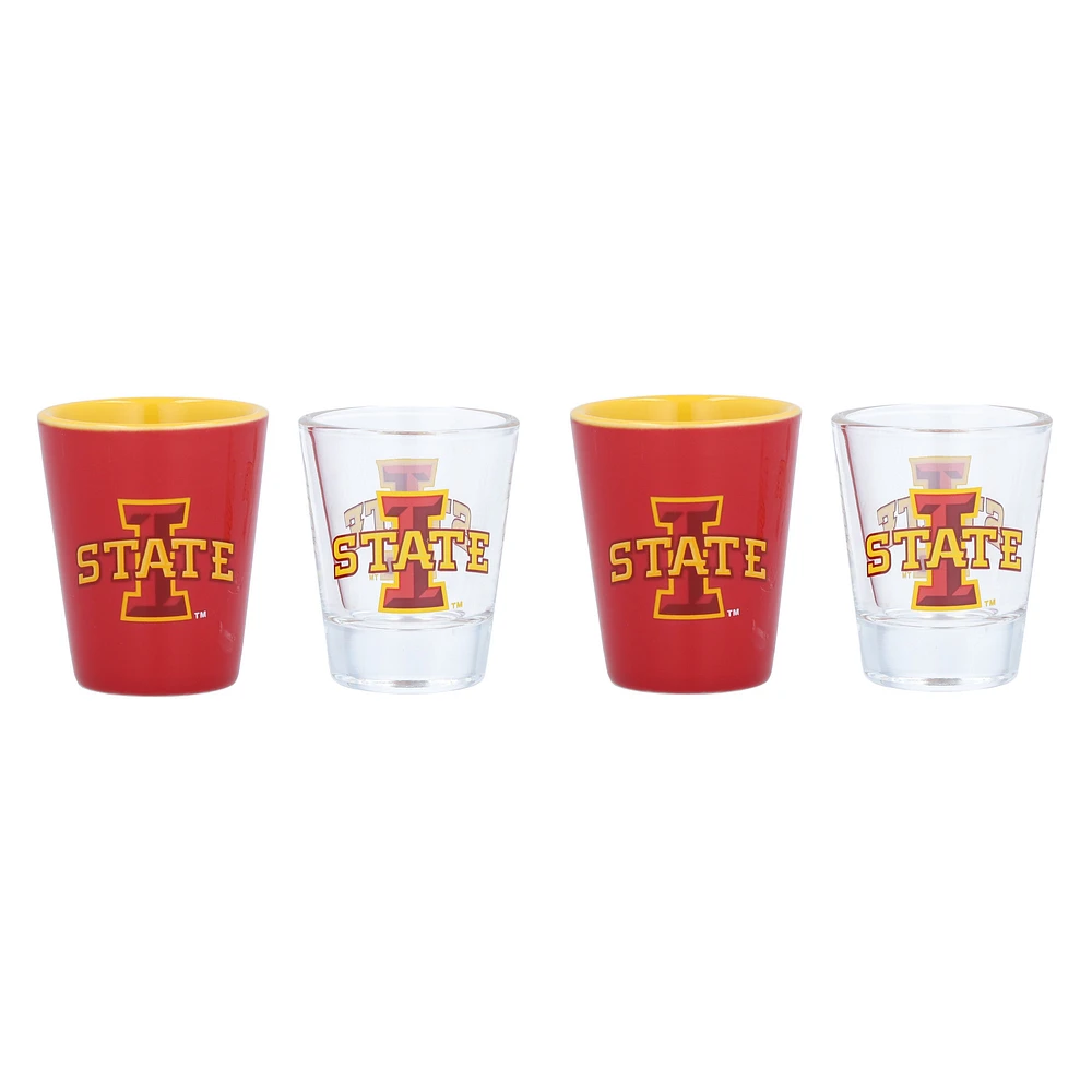 Iowa State Cyclones Four-Pack Shot Glass Set