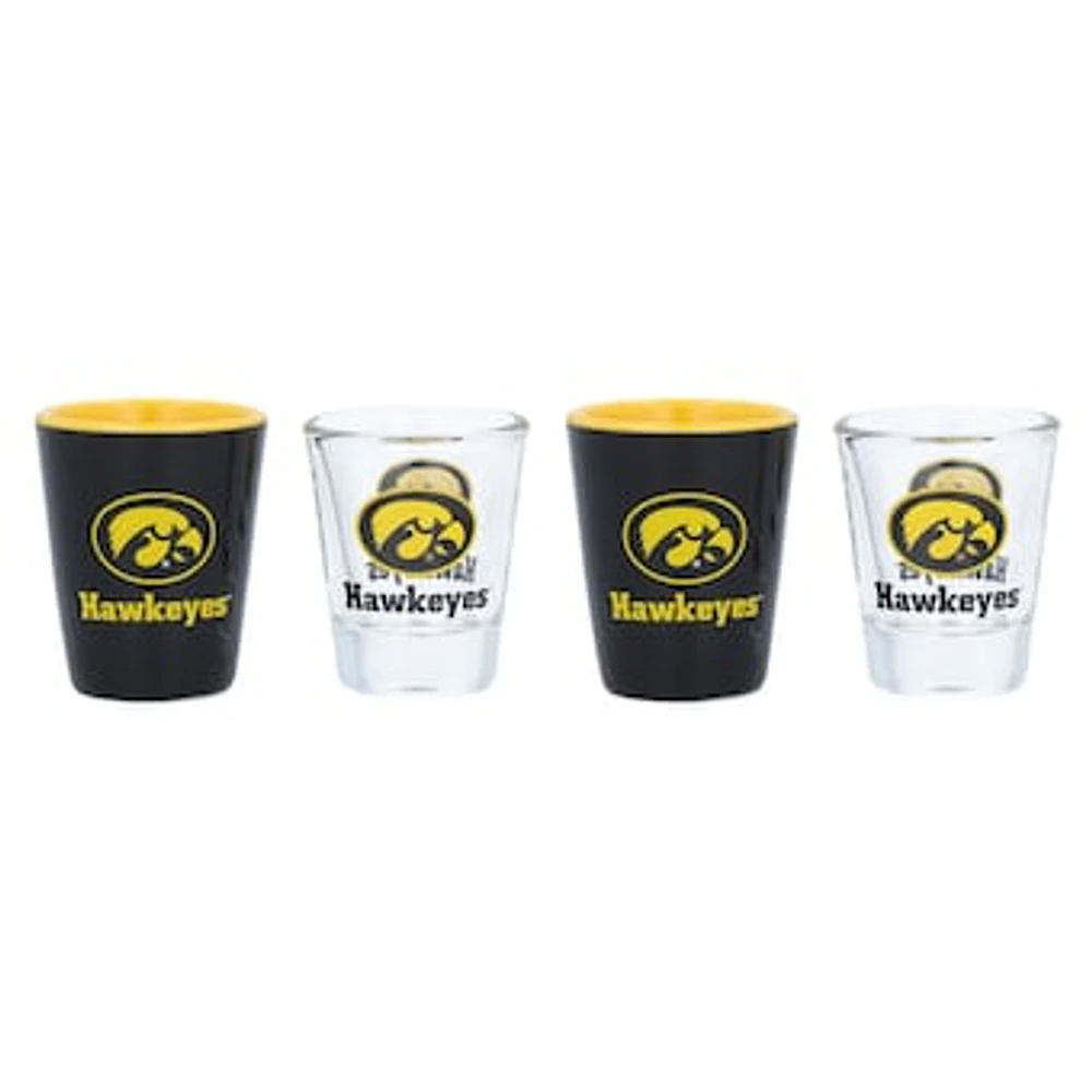 Iowa Hawkeyes Four-Pack Shot Glass Set