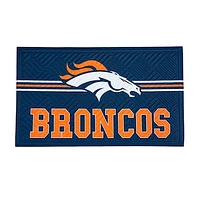 Denver Broncos Embossed Door Mat