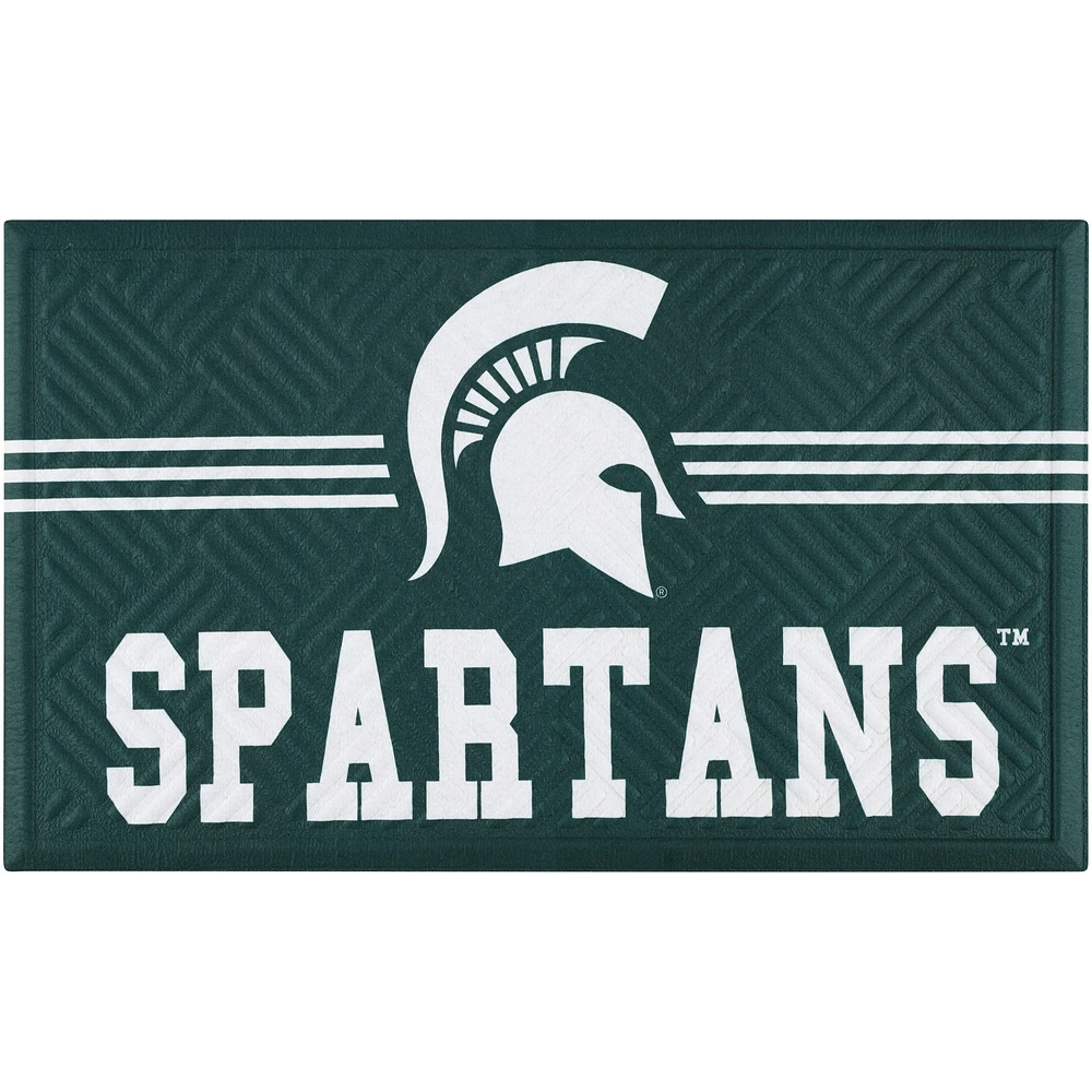 Michigan State Spartans Embossed Door Mat