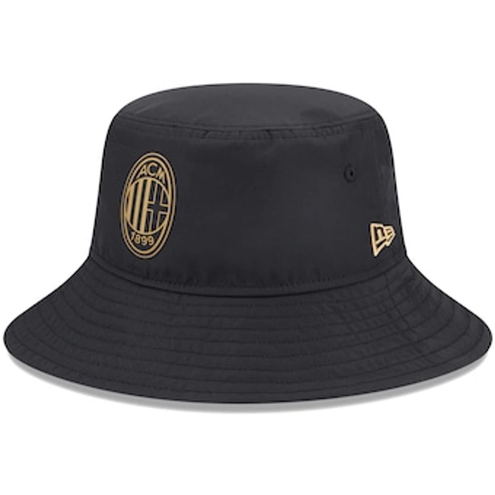 Men's New Era  Black AC Milan Pack Bucket Hat