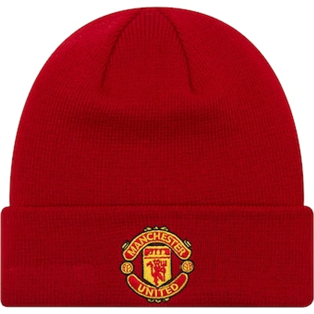 Youth New Era Manchester United Essential Cuffed Knit Hat